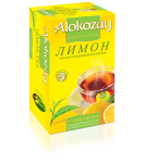 Чай Алокозай черный цейлонский с лимоном 25 пакетиков